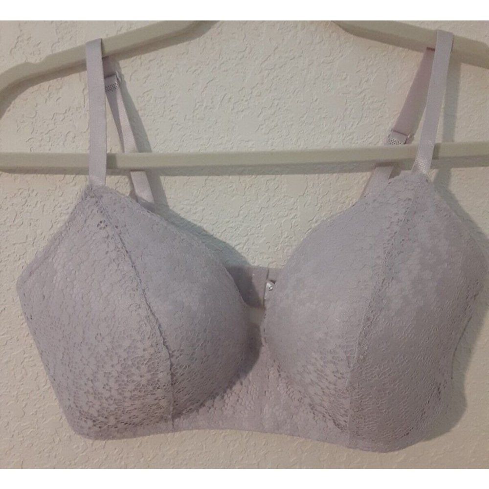 Dreamwear Bra Lingerie Wireless Lined Lilac Lace 36DD